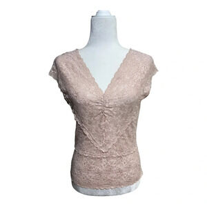 Lace Y2K Top Light Pink